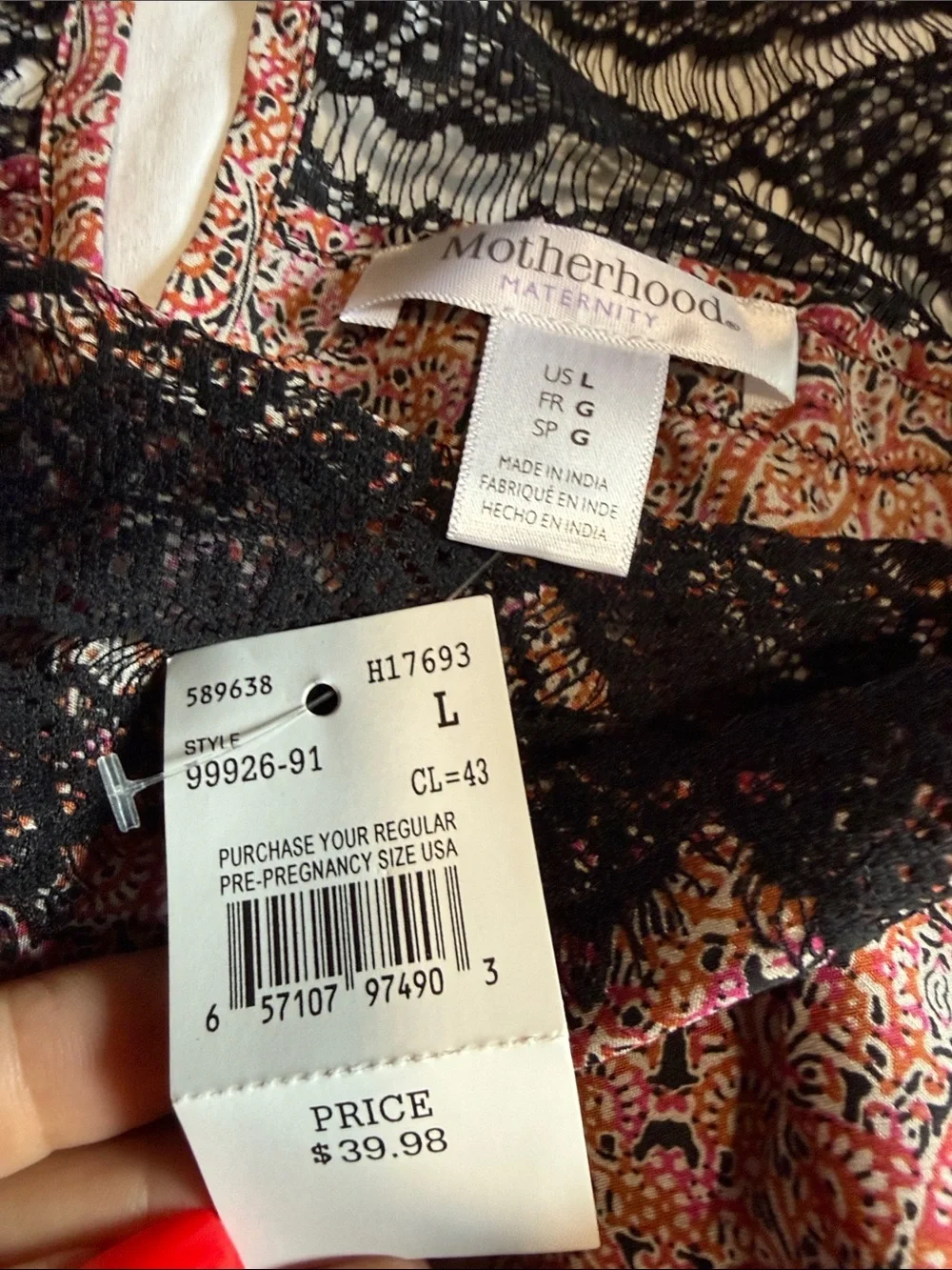 Maternity Lot size L and M